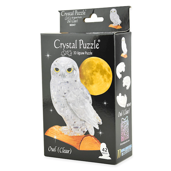 CRYSTAL PUZZLE - SOWA (BIAŁA)