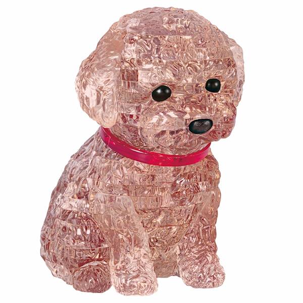 CRYSTAL PUZZLE - PUDEL (BRĄZOWY)