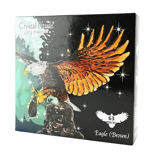 CRYSTAL PUZZLE - ORZEŁ (BRĄZOWY)