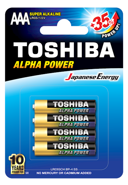 +TOSHIBA LR03/4 BL ALPHA POWER /48-192/