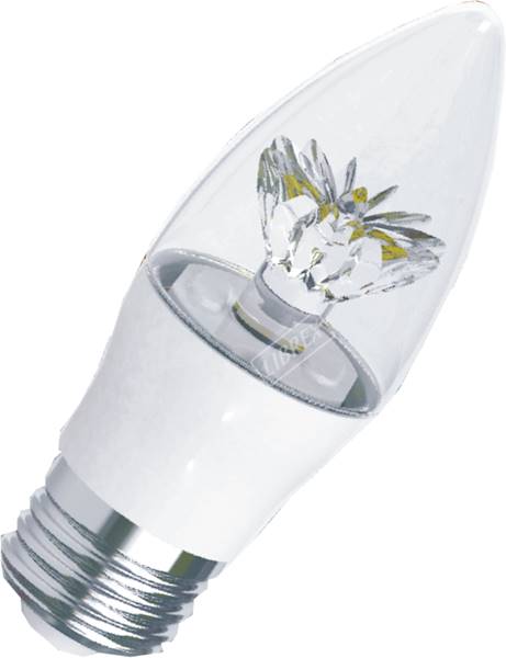 ..ONELUX E27 5W 470 lm WW 2700K LED crys.C37 40W(A