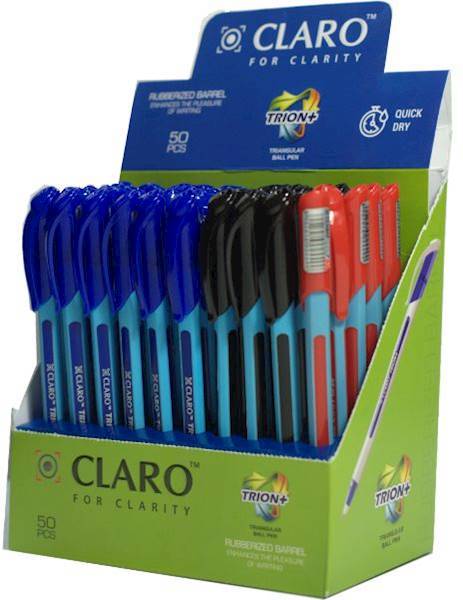 Długopisy CLARO TRION plus MIX KOLOR 0.7 mm/opk=50
