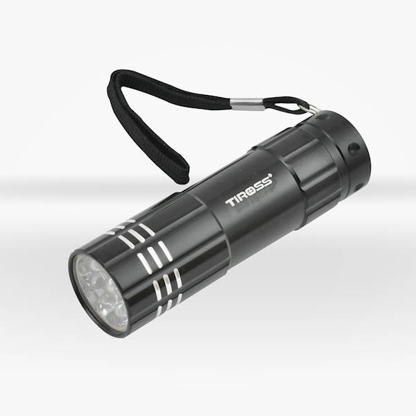 TS-732 LATARKA METAL 9LED 30m na 3x AAA  12/144