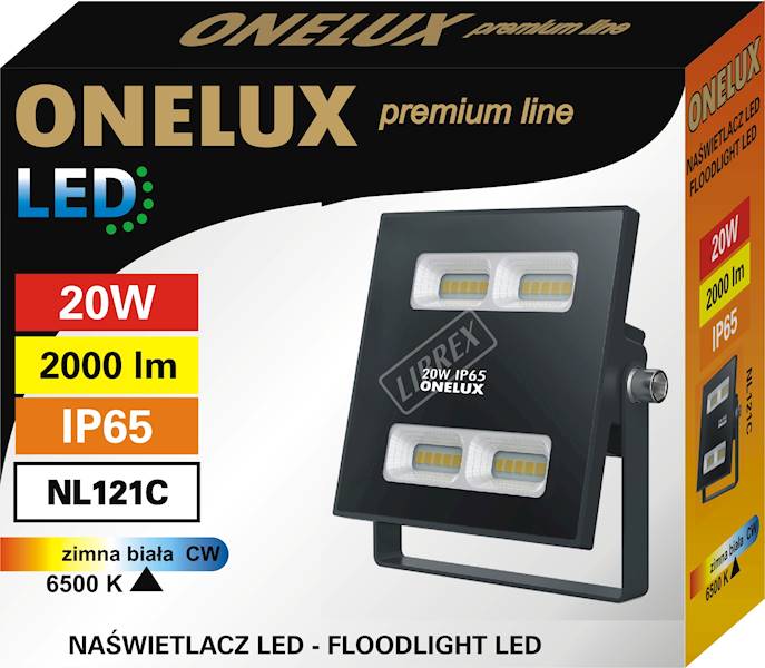 NAŚW. ONELUX 20W 2000 lm CW 6500K NL121C (A)