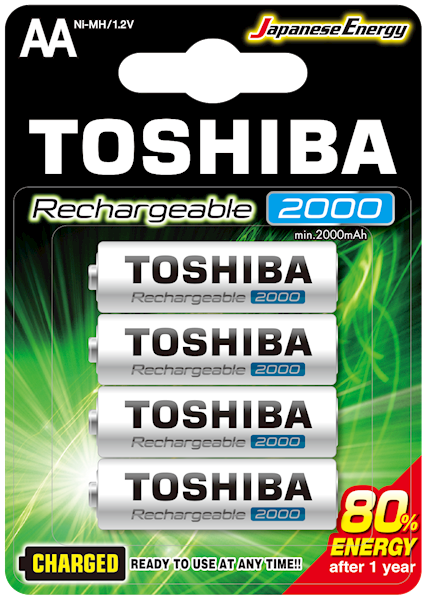 AKUM.TOSHIBA.HR6 /4 2000 mah R2USE/40-400