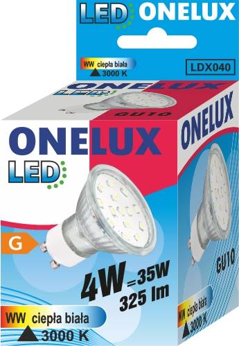 ONELUX LED GU10 4W 325lm WW 3000K kat św110 st.35W
