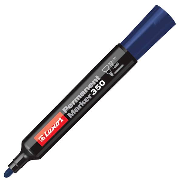 LUXOR PERMANENT MARKER 350 BLUE (3592)/opk=12