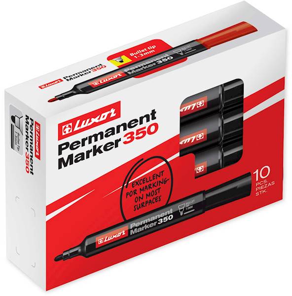 LUXOR PERMANENT MARKER 350 BLUE (3592)/opk=12