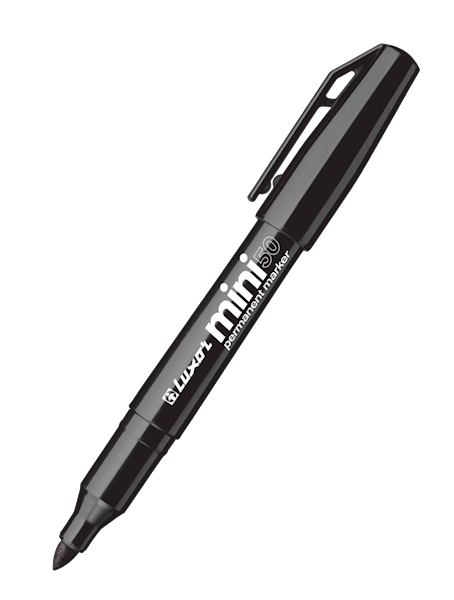 LUXOR MINI PERMANENT MARKER 50 MIX /kpl=4 szt/12