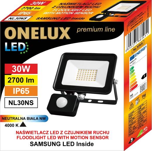 NAŚ.ONELUX 30W 2700lm 4000K d.Sams.sensorNL30NS