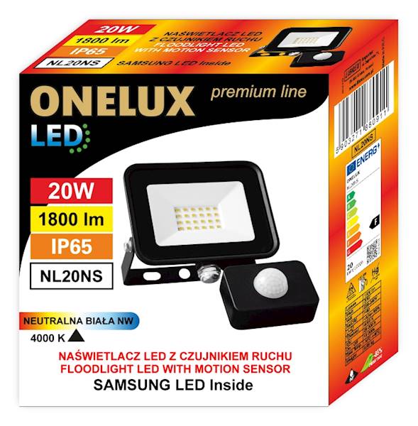 NAŚ.ONELUX 20W 1800lm 4000K d.Sams.sensorNL20NS