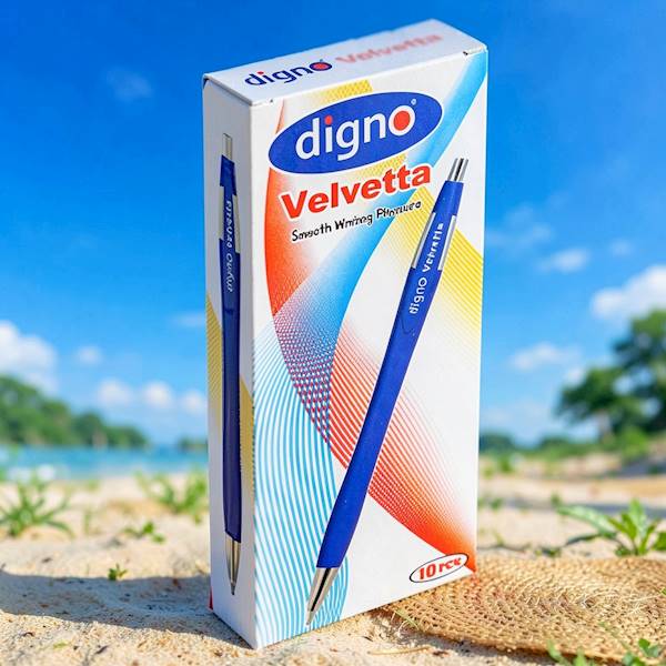 Długopisy DIGNO VELVETTA RED Aut. 0.7mm/10=kpl IM