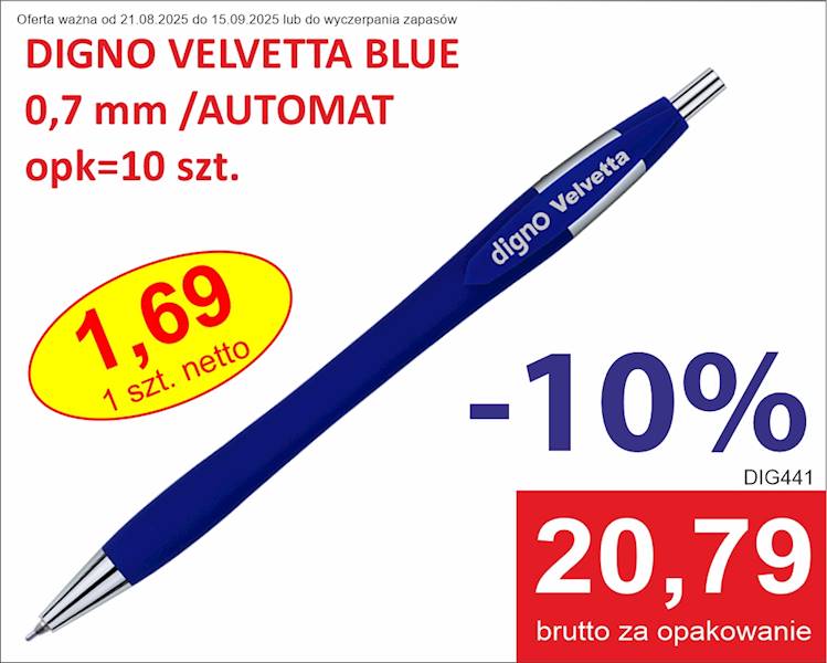 DIGNO VELVETTA BLUE 0.7mm/10=kpl