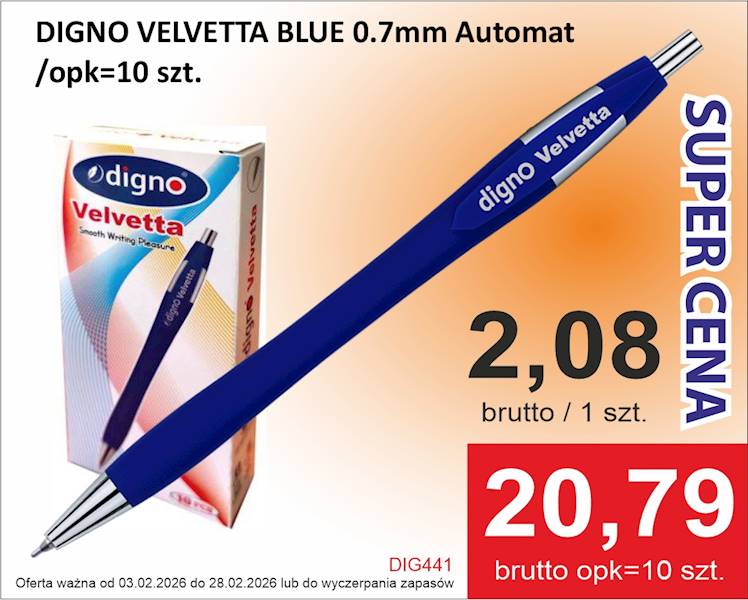 DIGNO VELVETTA BLUE 0.7mm/10=kpl
