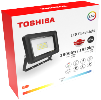 Naświetlacz TOSHIBA FLODLIGHT 20W 1530lm 6500K /B