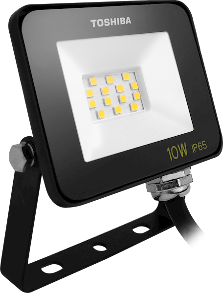 TOSHIBA FLOOD LIGHT 10W 740lm 6500K  IP65/BLACK