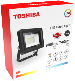 Naświetlacz TOSHIBA FLODLIGHT 10W 740lm 6500K /B