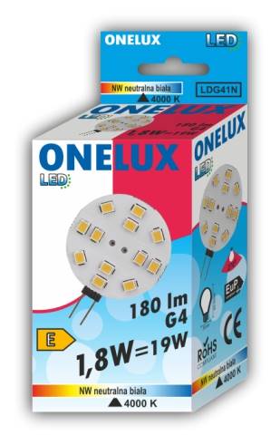 ..ONELUX LED G4 1.8W NW  180 lm  4000 K 19W