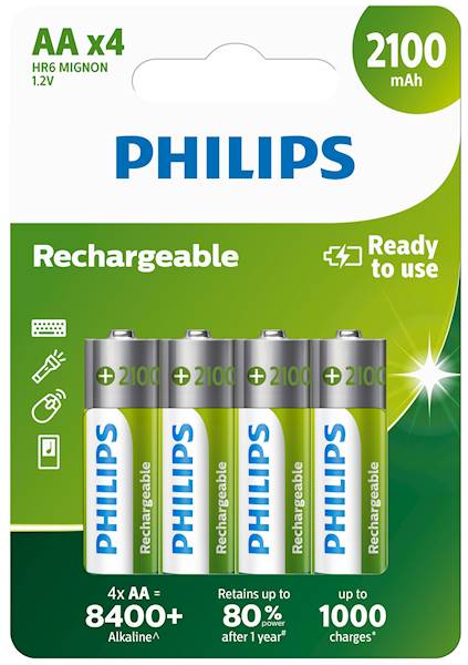 ..PHILIPS AKUM.HR6 2100 mah/4 /48 BL