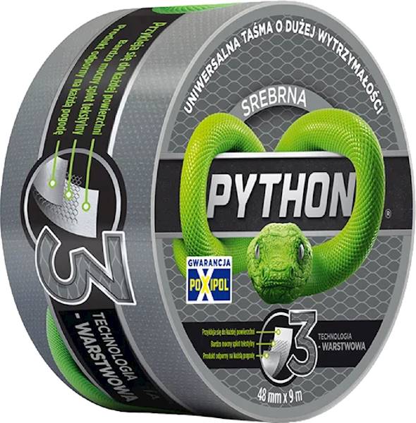 TAŚMA SREBRNA PYTHON 9M X48MM 3-WARSTW /18