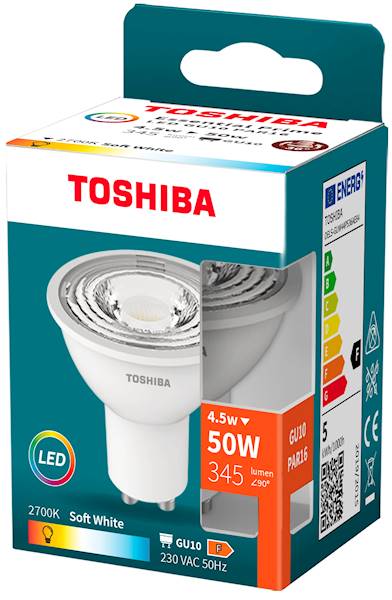 LED TOS.ESENTIA GU10 4.5W 50W 36*2700K 345lm/5/150