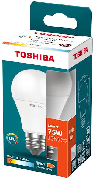 LED TOS.ESENTIAL A60 E27 10W 75W 2700K 1055lm/5/80