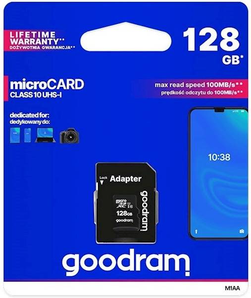 KARTA PAM.GOODRAM. MICRO SD 128GB CLASS 10