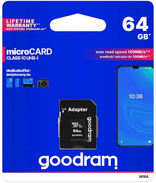 KARTA PAM.GOODRAM.SD 64 GB CLASS 10