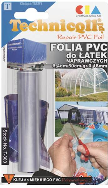 T 300 FOLIA PCV 8.4CM/50CM DO ŁATEK /20