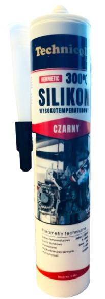 S 686 SILIKON WYSOKOTEMPERATUR. CZARNY 300ml/12