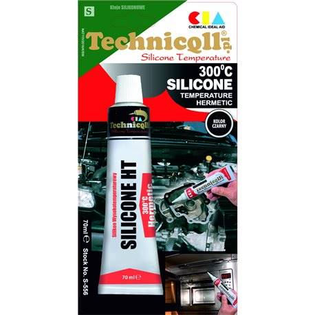 S 907 SILIKON WYSOKOTEMPERATUR. CZARNY 20ML/20