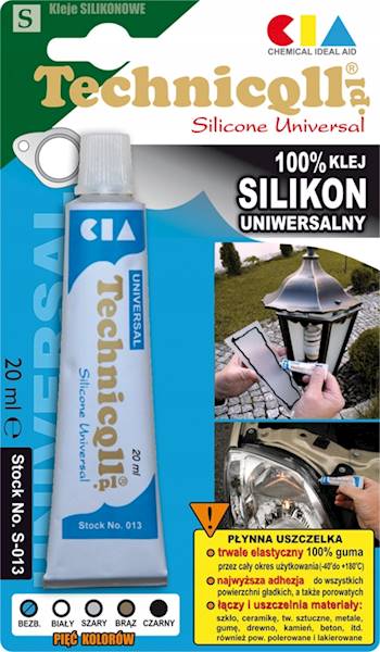 ..S 013 SILIKON UNIWERSALNY BIAŁY 20ML/20