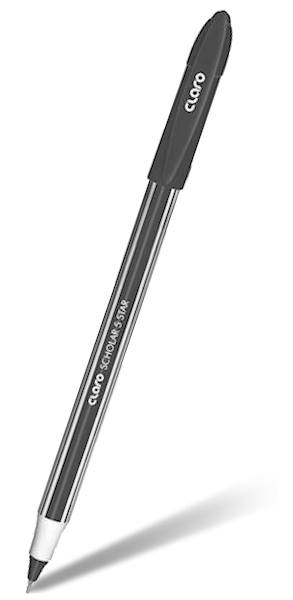 Długopisy CLARO SCHOLAR 5STAR BLACK 0.6mm/op=50szt