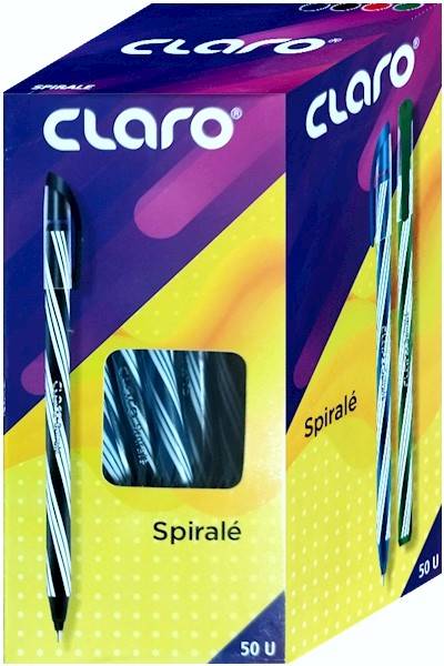 Długopisy CLARO SPIRALE BLUE  0.7 mm /opk=50 szt.