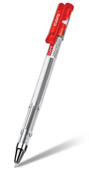 Długopisy CLARO TECHNIK RED 0.7 mm/opk=10 szt.