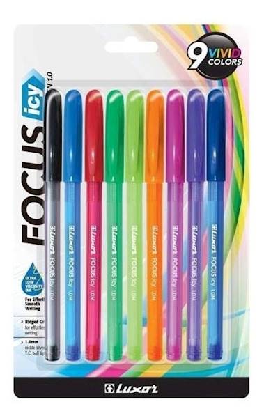 LUXOR FOCUS ICY MIX / kpl=9 szt blister /opk=12