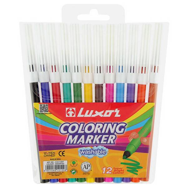 LUXOR FLAMASTER COLOUR MIX /kpl=12/folia/opk=12kpl
