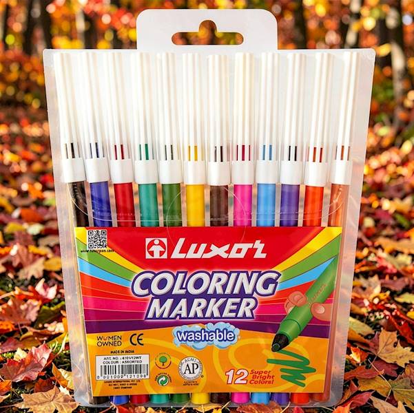 LUXOR FLAMASTER COLOUR MIX /kpl=12/folia/opk=12kpl