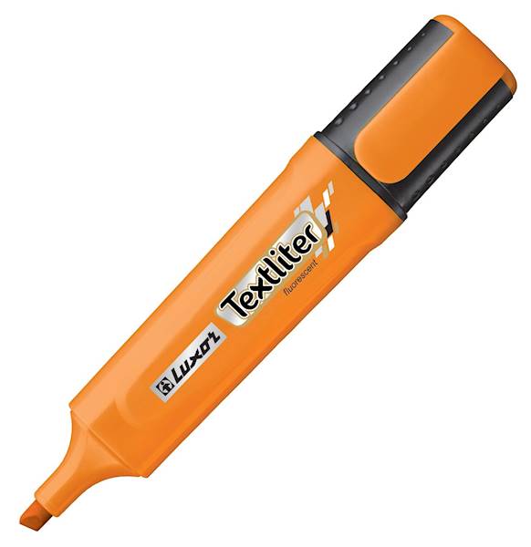 LUXOR TEXTLITER ORANGE (4013) opk=12 szt
