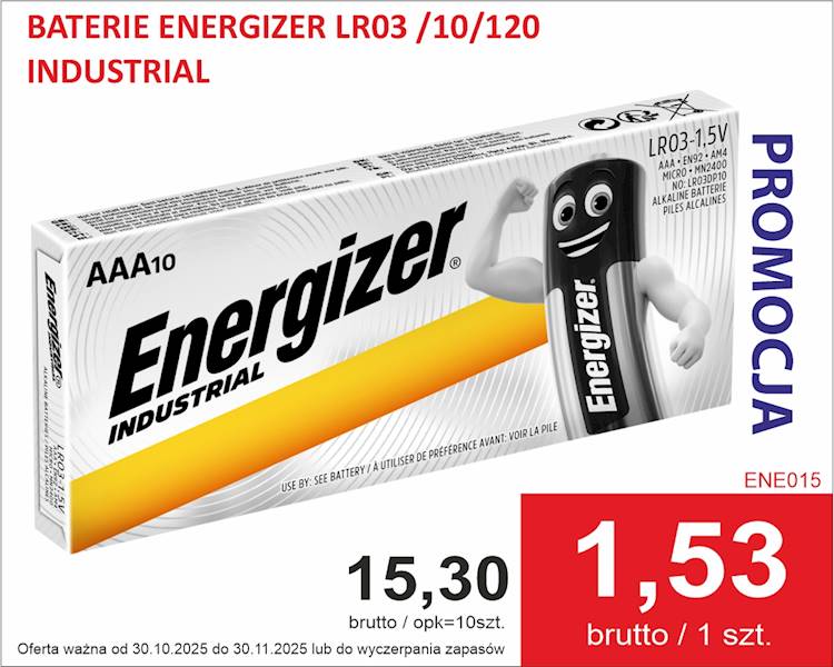 ENERGIZER LR03 /10/120 INDUSTRIAL