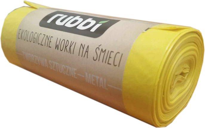 WORKI NA ŚMIECI RUBBI 120L a'10 ŻÓŁTE/20 35µ