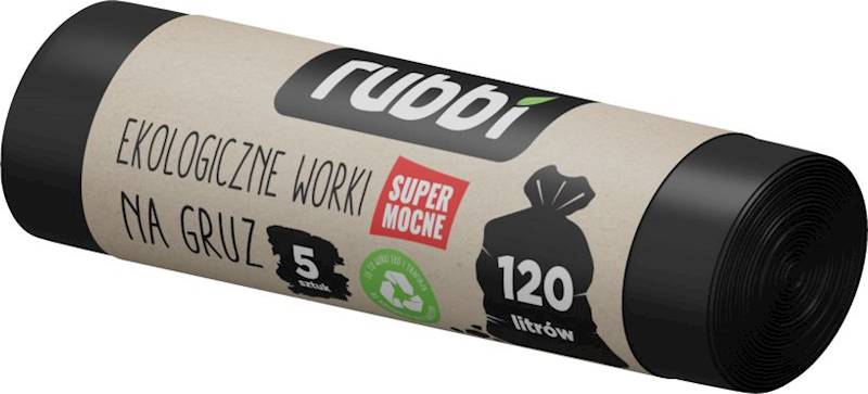 WORKI NA ŚMIECI RUBBI 120L a'5 NA GRUZ/20  70µ