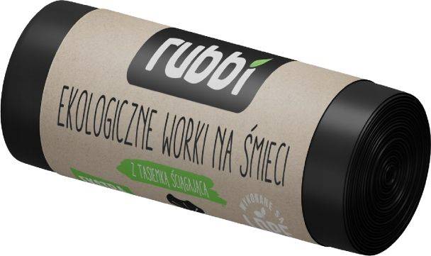 WORKI NA ŚMIECI RUBBI 35L a'15 CZARNE/30 25µ