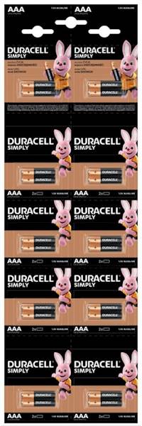 ..DURACELL LR03 /2 BL/ 20/BL 240  KARTA