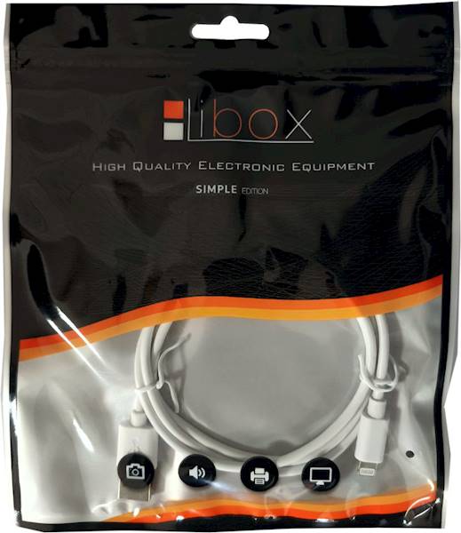 KABEL USB A- APPLE 1m GUMA LIBOX LB0119