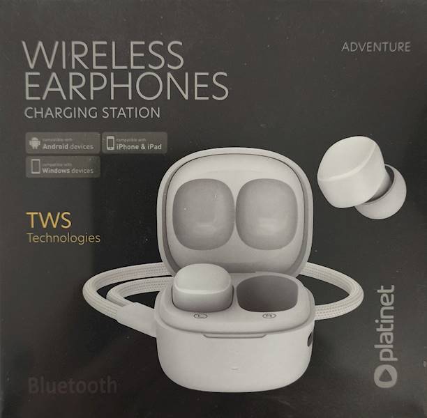 SŁUCHAWKI PLATINET BLUETOOTH WHITE 45924