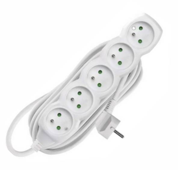 P0511 Przedłużacz 5g 1.5m  Biały/5