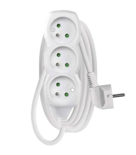 Przedłużacz EMOS P0312 3g 2m Uziem.Biały/5