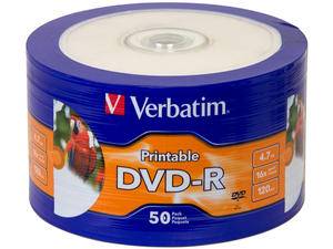 DVD-R VERBATIM C50 PRINTAB.