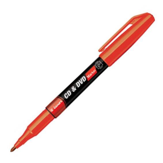 LUXOR CD&DVD MARKER  RED (3503) opk=12 szt